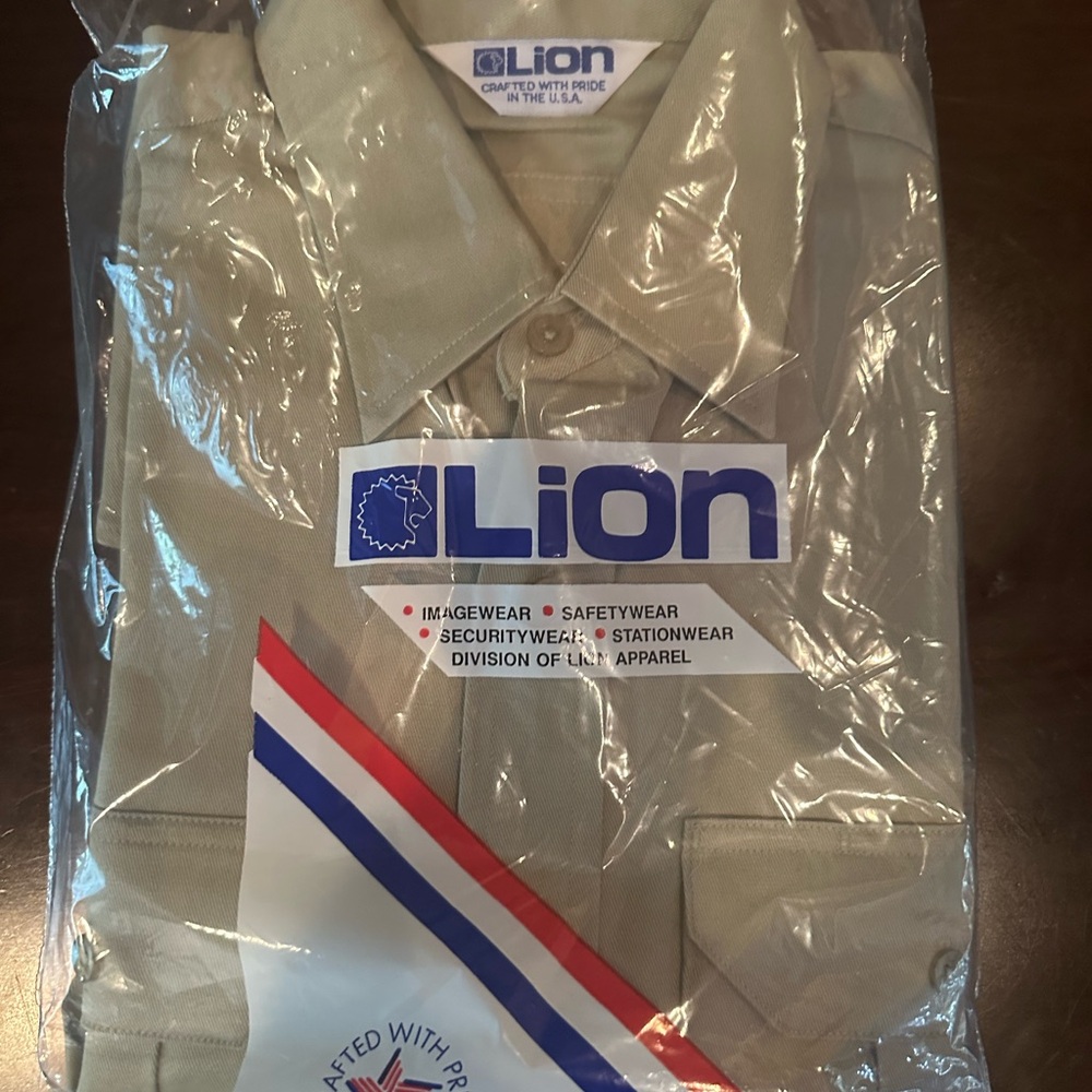 US Forest Service Lion Beige Work Shirt with US Forest Service Badge